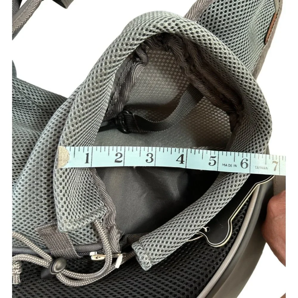 Yudodo Gray Pet Carrier Shoulder Bag Mesh Breathable Size Small